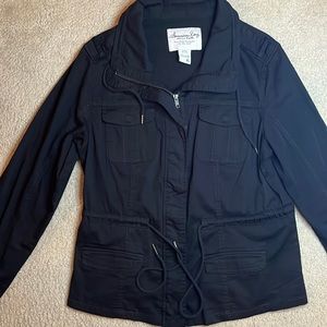 American rag black bomber jacket size xL